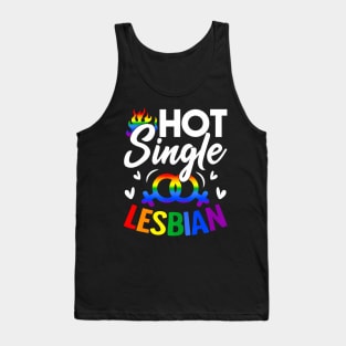 Gay Lesbian Pride  Hot Single Lesbian  for Singles Tank Top